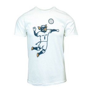 Big Blue Volleyball White Short-Sleeve T-shirt